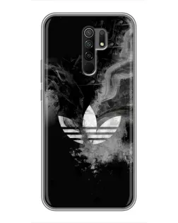 Чехол для Xiaomi Redmi 9 с картинкой «Абстрактный дым Adidas»