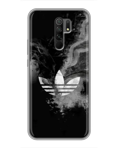 Чехол для Xiaomi Redmi 9 с картинкой «Абстрактный дым Adidas»