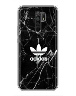 Чехол для Xiaomi Redmi 9 с картинкой «Белый мрамор Adidas»