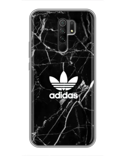 Чехол для Xiaomi Redmi 9 с картинкой «Белый мрамор Adidas»
