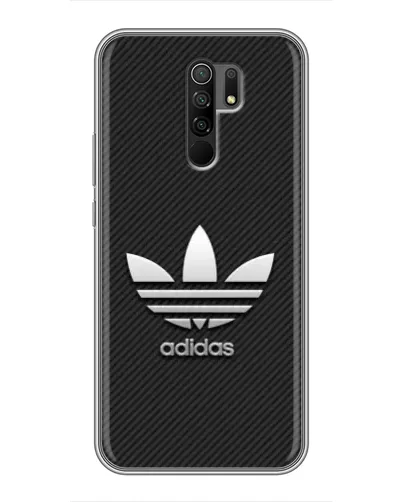Чехол для Xiaomi Redmi 9 с картинкой «Adidas Карбоновая текстура»