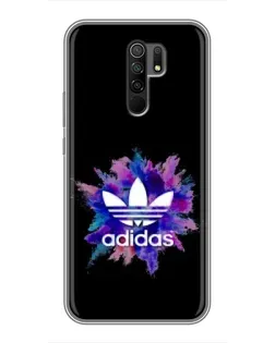 Чехол для Xiaomi Redmi 9 с картинкой «Взрыв красок Adidas»