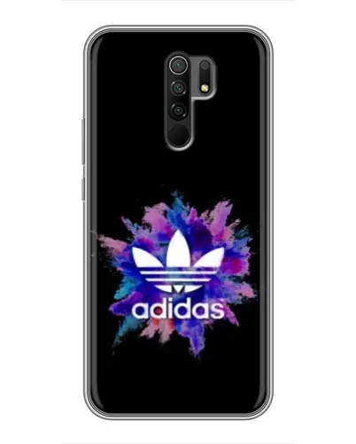Чехол для Xiaomi Redmi 9 с картинкой «Взрыв красок Adidas»