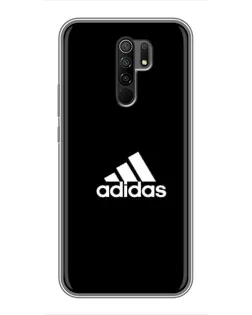 Чехол для Xiaomi Redmi 9 с картинкой «Черная классика Adidas»