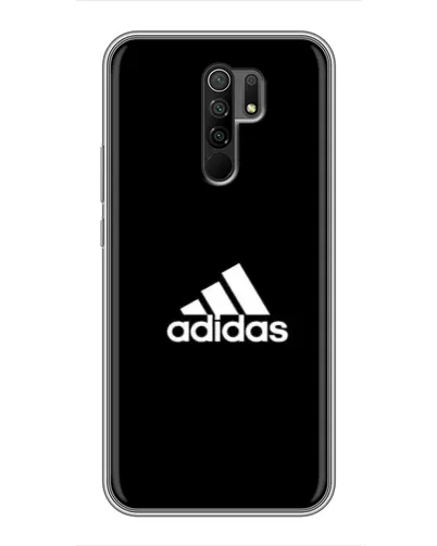Чехол для Xiaomi Redmi 9 с картинкой «Черная классика Adidas»