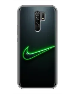 Чохол для Xiaomi Redmi 9 з картинкою «Неоновий контур Nike»