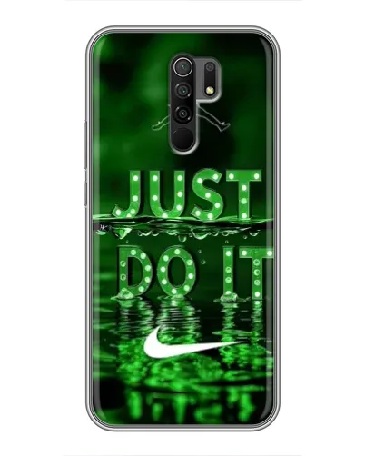Чехол для Xiaomi Redmi 9 с картинкой «Зеленый неоновый Nike»