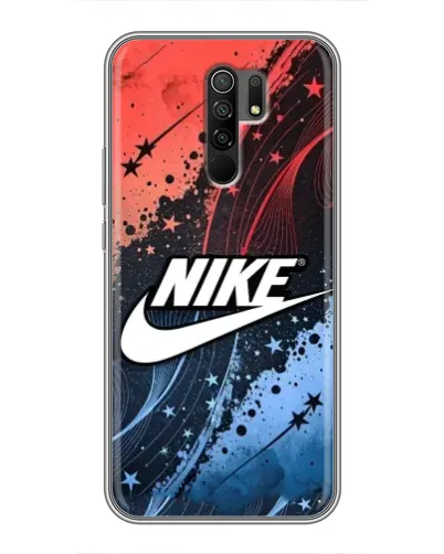 Чехол для Xiaomi Redmi 9 с картинкой «Градиентный принт Найк»