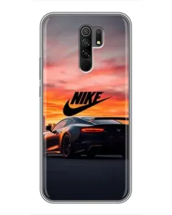 Чехол для Xiaomi Redmi 9 с картинкой «Nike и суперкар»