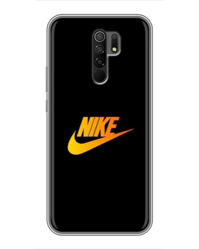 Чехол для Xiaomi Redmi 9 с картинкой «Золотой логотип Nike»