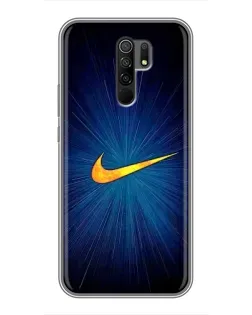 Чехол для Xiaomi Redmi 9 с картинкой «Синий пульс Nike» Чехол для Xiaomi Redmi 9 с картинкой «Синий пульс Nike»