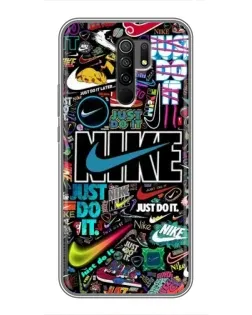 Чехол для Xiaomi Redmi 9 с картинкой «Яркий коллаж Nike» Чехол для Xiaomi Redmi 9 с картинкой «Яркий коллаж Nike»