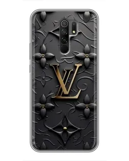 Чехол для Xiaomi Redmi 9 с картинкой «Кожаная текстура LV»