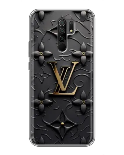 Чехол для Xiaomi Redmi 9 с картинкой «Кожаная текстура LV»