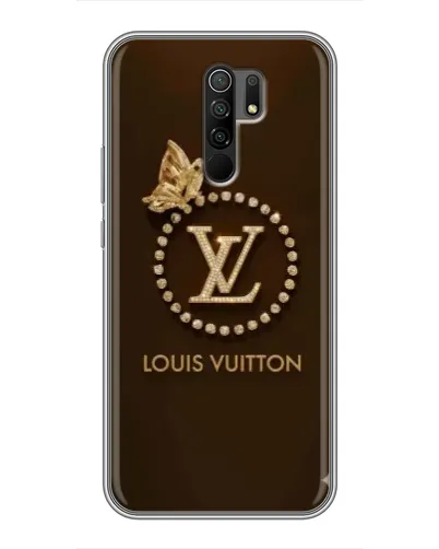 Чехол для Xiaomi Redmi 9 с картинкой «LV — золотая печать»