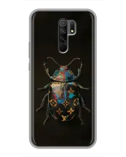 Чехол для Xiaomi Redmi 9 с картинкой «LV — мраморный принт»