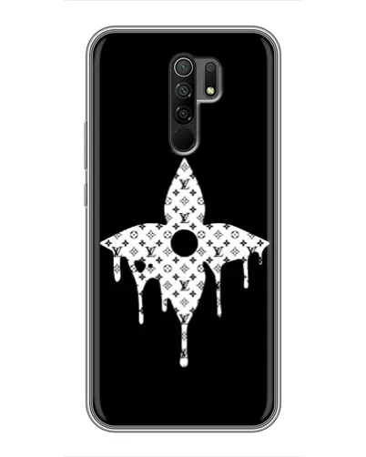 Чехол для Xiaomi Redmi 9 с картинкой «Цветочная монограмма»