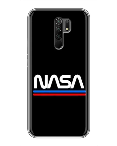 Чехол для Xiaomi Redmi 9 с картинкой «NASA — классика Red Blue»