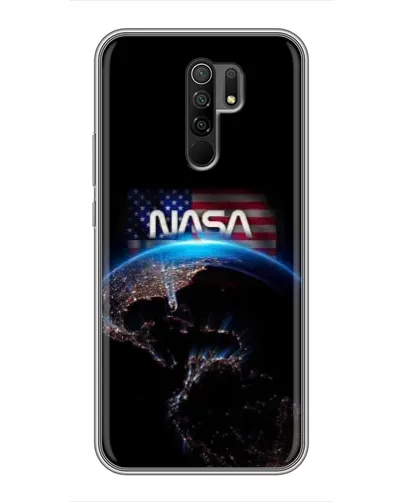 Чехол для Xiaomi Redmi 9 с картинкой «Земля из космоса NASA»