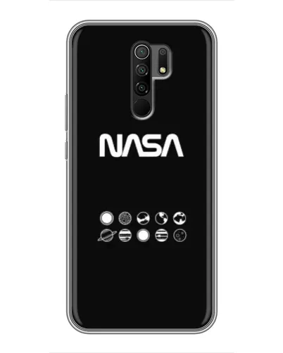 Чехол для Xiaomi Redmi 9 с картинкой «NASA — технический принт»
