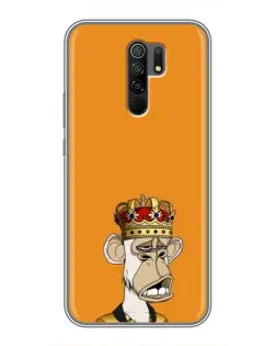 Чохол для Xiaomi Redmi 9 з картинкою «Золота мавпа Bored Ape»