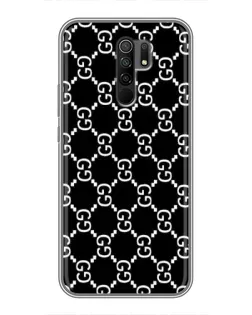 Чехол для Xiaomi Redmi 9 с картинкой «Gucci — сетчатый паттерн»