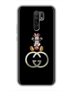 Чехол для Xiaomi Redmi 9 с картинкой «Минни Маус на лого»