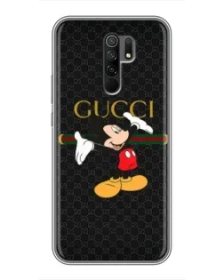 Чехол для Xiaomi Redmi 9 с картинкой «Микки Маус Gucci»