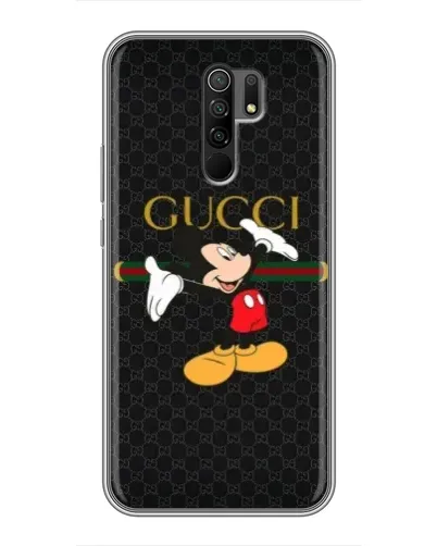 Чехол для Xiaomi Redmi 9 с картинкой «Микки Маус Gucci»