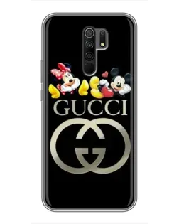 Чехол для Xiaomi Redmi 9 с картинкой «Gucci — герои Disney»