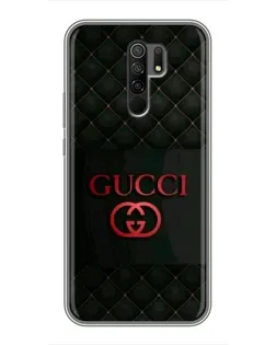 Чехол для Xiaomi Redmi 9 с картинкой «Gucci — стеганый черный»