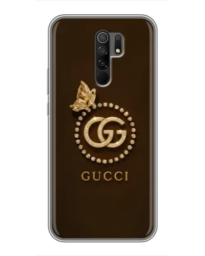 Чехол для Xiaomi Redmi 9 с картинкой «Gucci — золотая бабочка»