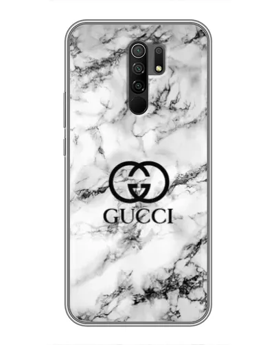Чехол для Xiaomi Redmi 9 с картинкой «Gucci — мраморный шик»
