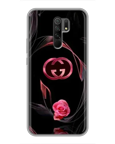 Чехол для Xiaomi Redmi 9 с картинкой «Gucci — неоновая роза»