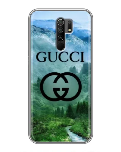 Чехол для Xiaomi Redmi 9 с картинкой «Gucci — горный пейзаж»