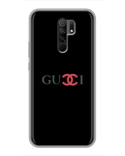 Чехол для Xiaomi Redmi 9 с картинкой «Gucci — красный градиент»