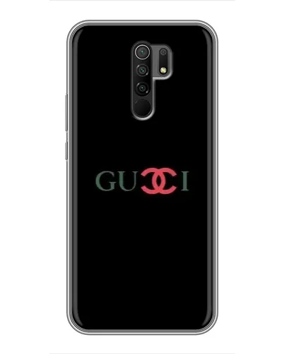 Чехол для Xiaomi Redmi 9 с картинкой «Gucci — красный градиент»