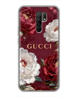 Чехол для Xiaomi Redmi 9 с картинкой «Gucci — бордовые розы» Чехол для Xiaomi Redmi 9 с картинкой «Gucci — бордовые розы»