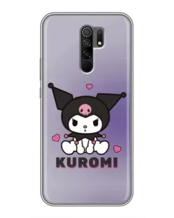 Чохол для Xiaomi Redmi 9 з картинкою «Kuromi — фіолетовий арт»