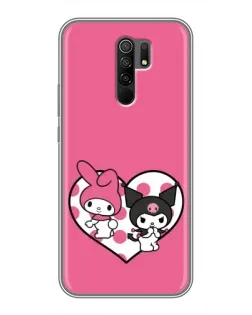 Чохол для Xiaomi Redmi 9 з картинкою «Kuromi та My Melody»