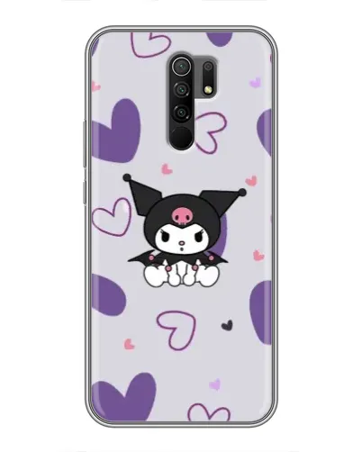 Чехол для Xiaomi Redmi 9 с картинкой «Kuromi и лавандовые сердца» Чехол для Xiaomi Redmi 9 с картинкой «Kuromi и лавандовые сердца»