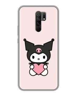 Чохол для Xiaomi Redmi 9 з картинкою «Kuromi та серце»