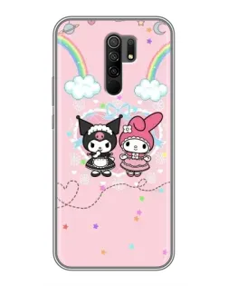 Чохол для Xiaomi Redmi 9 з картинкою «My Melody та Kuromi»