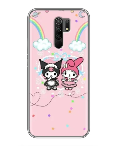 Чехол для Xiaomi Redmi 9 с картинкой «My Melody и Kuromi» Чехол для Xiaomi Redmi 9 с картинкой «My Melody и Kuromi»