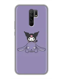 Чохол для Xiaomi Redmi 9 з картинкою «Kuromi на ліловому фоні»