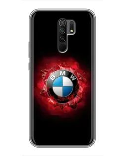 Чехол для Xiaomi Redmi 9 с картинкой «Логотип BMW — вспышка»