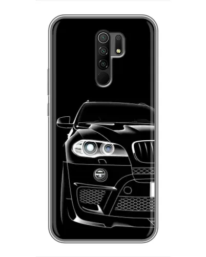 Чехол для Xiaomi Redmi 9 с картинкой «Темный силуэт BMW» Чехол для Xiaomi Redmi 9 с картинкой «Темный силуэт BMW»