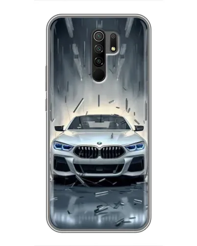 Чехол для Xiaomi Redmi 9 с картинкой «BMW в свете фар» Чехол для Xiaomi Redmi 9 с картинкой «BMW в свете фар»