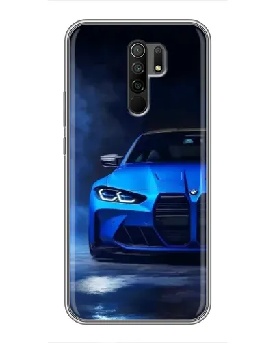 Чехол для Xiaomi Redmi 9 с картинкой «Голубая BMW M4» Чехол для Xiaomi Redmi 9 с картинкой «Голубая BMW M4»