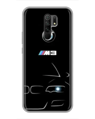 Чехол для Xiaomi Redmi 9 с картинкой «Минималистичный принт BMW M3» Чехол для Xiaomi Redmi 9 с картинкой «Минималистичный принт BMW M3»